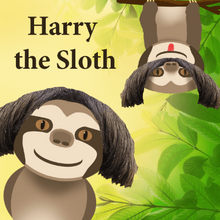 Load image into Gallery viewer, Funny Wristlet Wallet and Phone Purse Handbag - Blue - Harry the Sloth