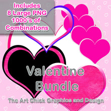 Load image into Gallery viewer, Valentine Backgrounds BUNDLE (12) Backgrounds with Bonus 8 pngs