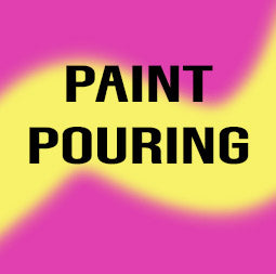 Pouring Paint the fun way! Experiment and enjoy!
