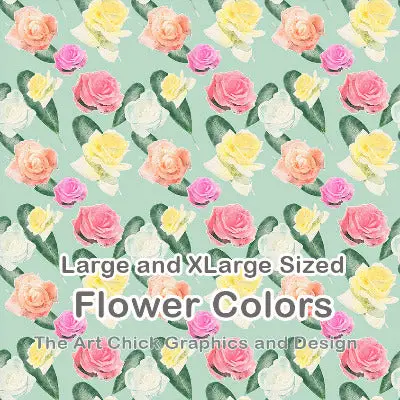 Big Flower Drawing Image with Vintage look - Spring flower illustration background- 2 files