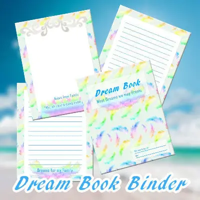 Dream Book Journal 14 Pages - Printable Homeschool binder