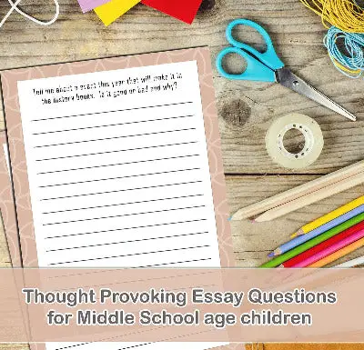 essay topics for middle school students 
