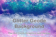 Load image into Gallery viewer, Glitter Geode Background -  Iridescence