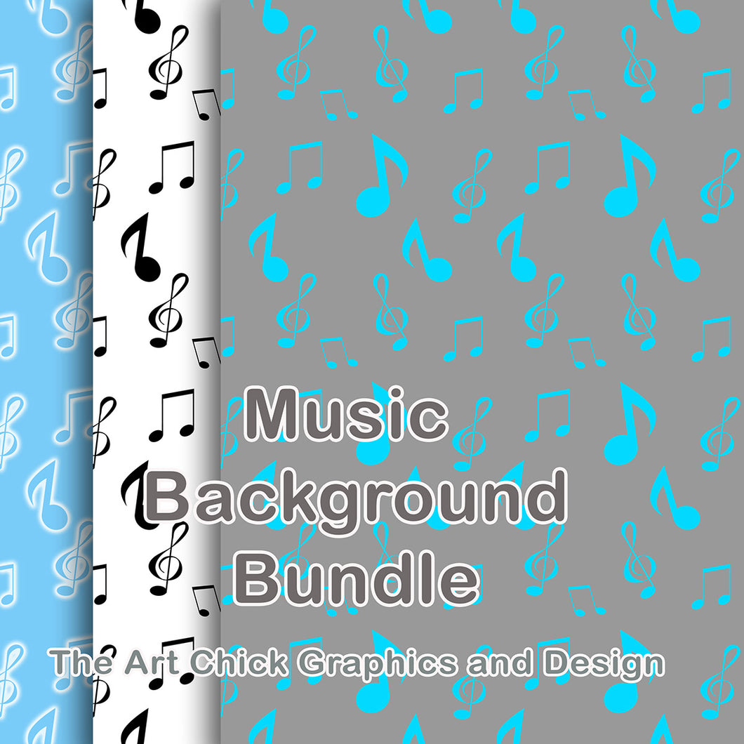 Music Pattern Background BUNDLE  - 12 files and 1 Bonus file