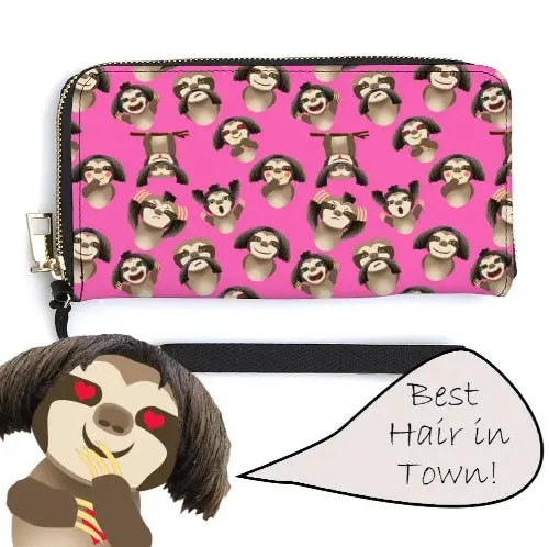 Wristlet Wallet and Phone Purse Handbag, Harry the Sloth