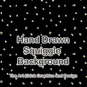 Hand Drawn Squiggle Background - Black and White background image , Dots