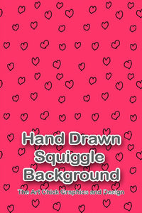 Hand Drawn Squiggle Pink Stock Image Background - Hearts