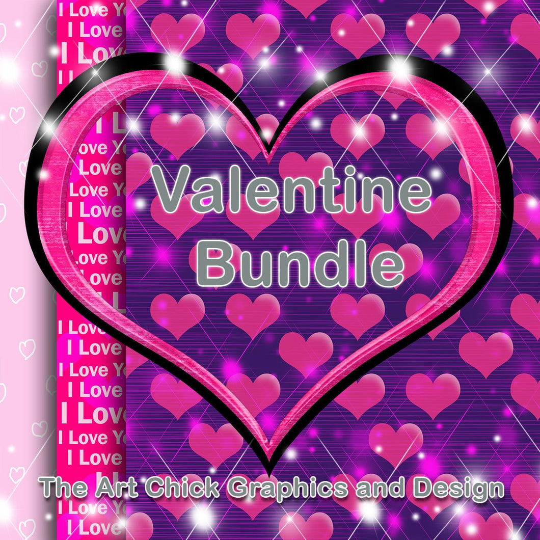 Valentine Backgrounds BUNDLE (12) Backgrounds with Bonus 8 pngs